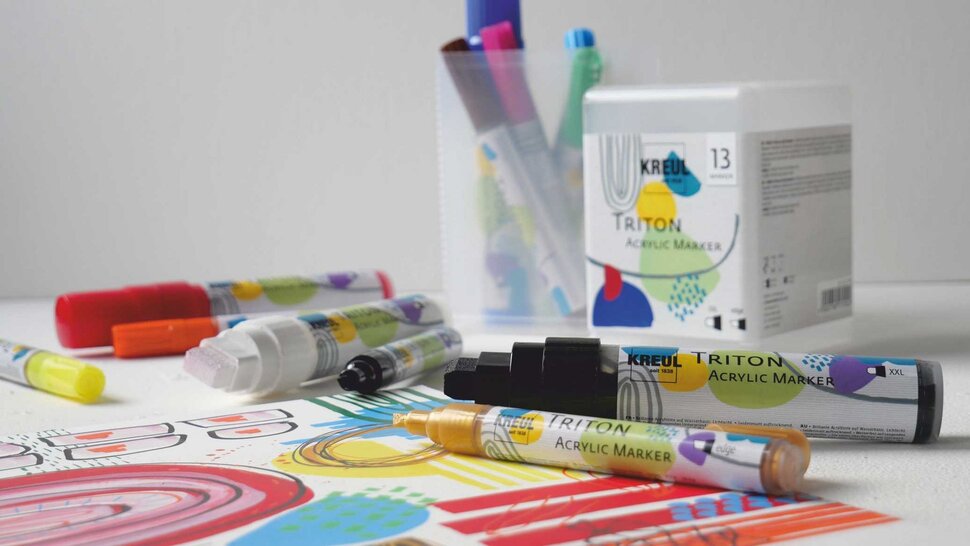 From Sketching to Painting: KREUL Triton Acrylic Markers Keep Up With You