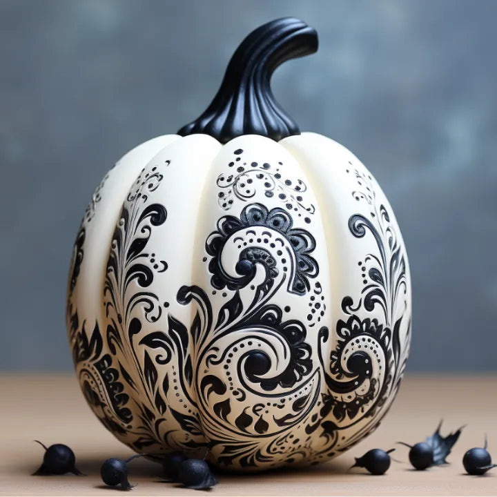 How to Decorate a Pumpkin Using the Zentangle Technique