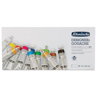 Kvašové farby Schmincke DESIGNERs Gouache v kartónovom sete, 12 x 20 ml