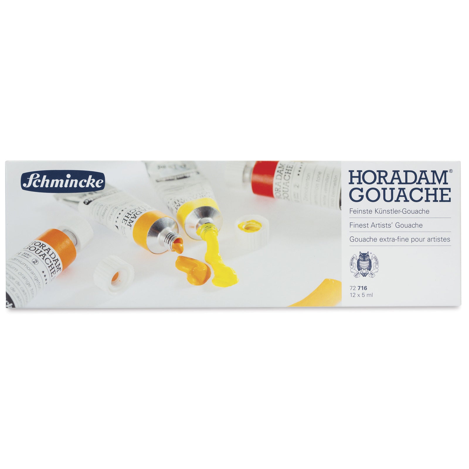Kvašové farby Schmincke HORADAM v kovovom sete, 12 x 5 ml