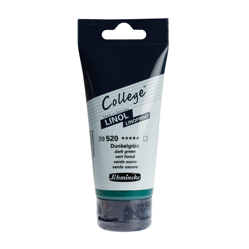 Farba na linoryt Schmincke College Linol 75 ml – 520 Tmavozelená