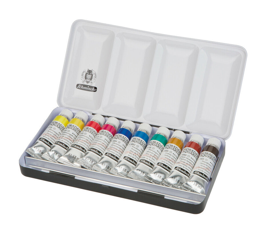 Kovový set akvarelových farieb Schmincke HORADAM 10 x 15 ml