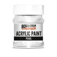 Perleťová akrylová farba Pentart 230 ml - biela