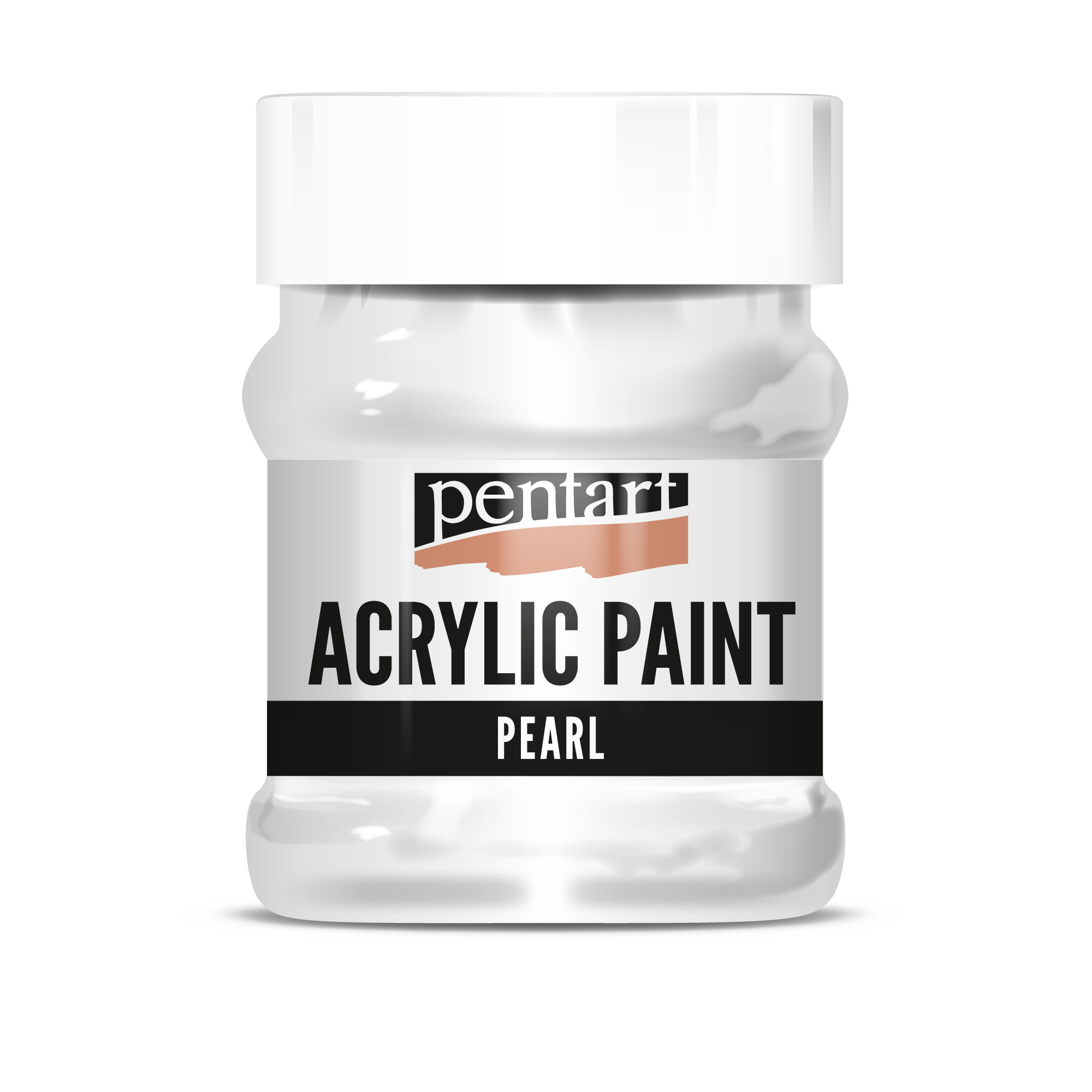 Perleťová akrylová farba Pentart 230 ml - biela