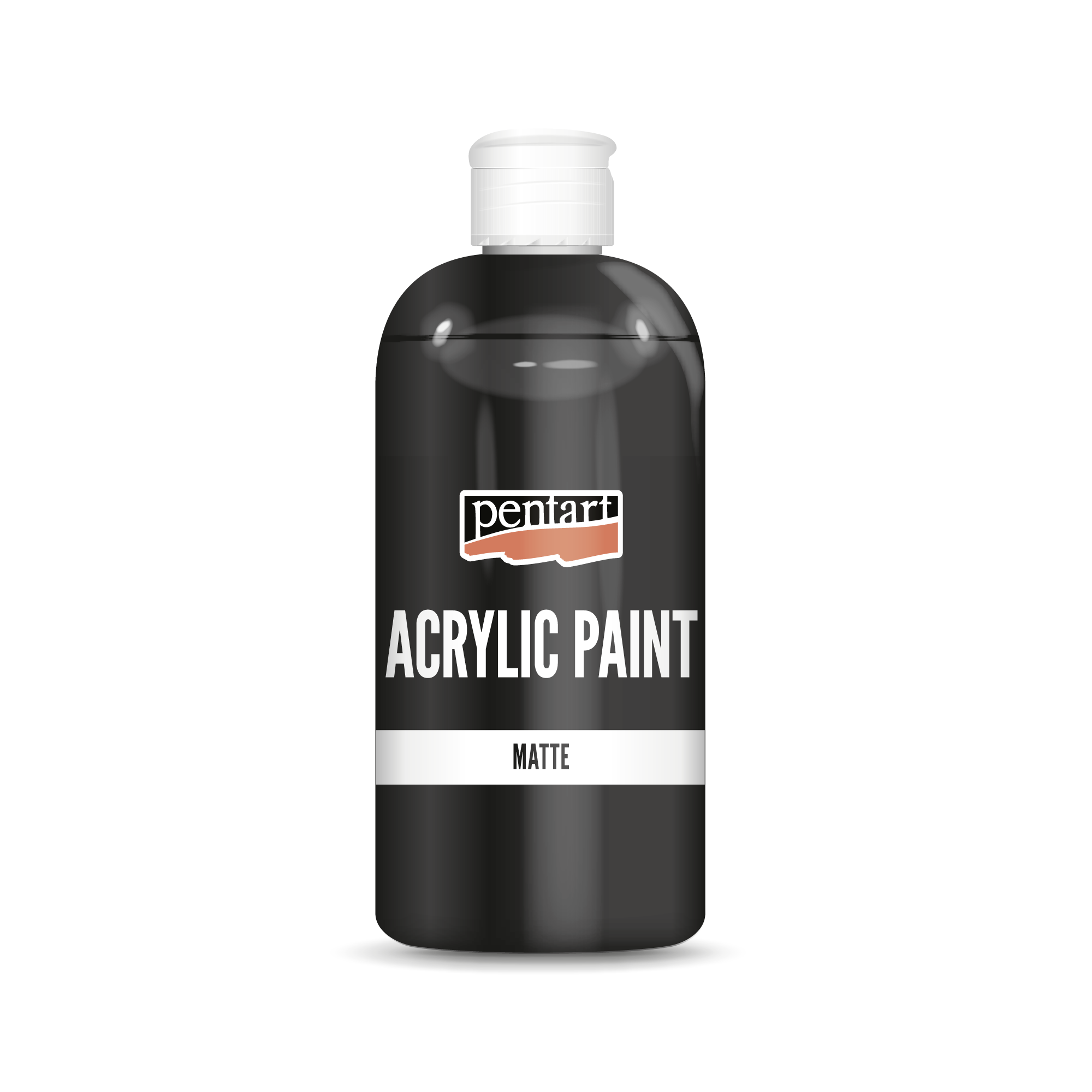 Matná akrylová farba Pentart 500 ml čierna