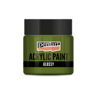 acrylic paint glossy 50 ml – olivová