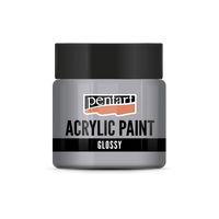 acrylic paint glossy 50 ml – sivá