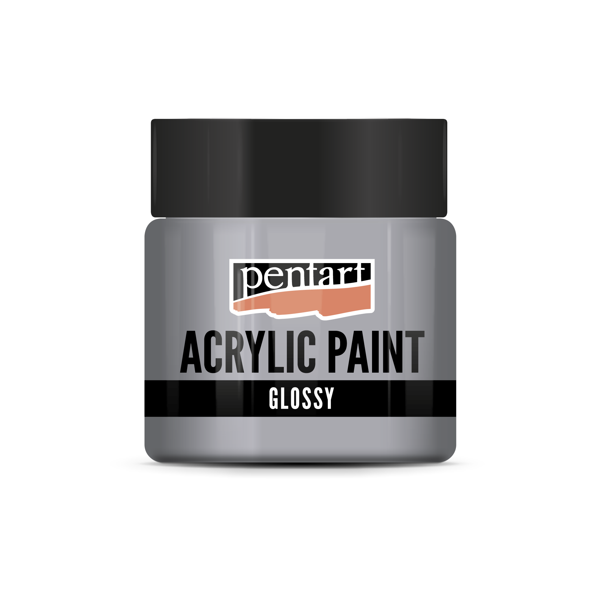 acrylic paint glossy 50 ml – sivá