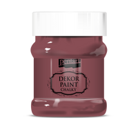 Dekoračná kriedová farba Chalky Pentart - 230 ml – Burgundy red