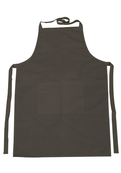 Bavlnená zástera s vreckom - 70 x 75 cm – cm black