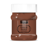 Dekoračná kriedová farba Chalky Pentart - 230 ml – brown