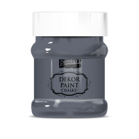 Dekoračná kriedová farba Chalky Pentart - 230 ml – graghite-gray
