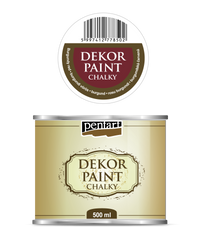 Dekoračná kriedová farba Chalky Pentart 500 ml – Burgundy red