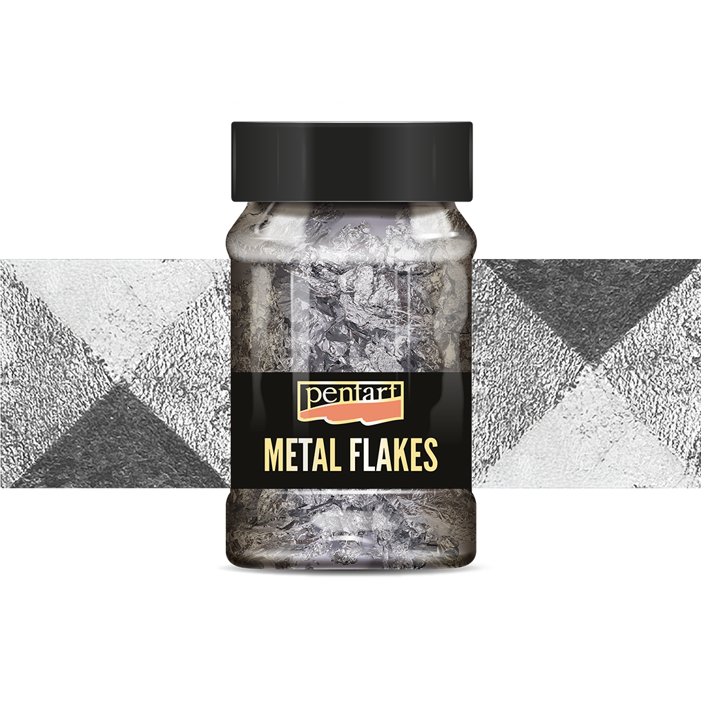 Metalické vločky PENTART – M8