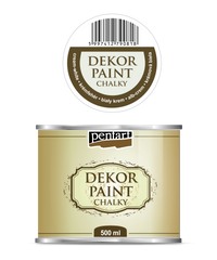 Dekoračná kriedová farba Chalky Pentart 500 ml – cream