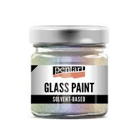 Farba na sklo PENTART 30 ml – trblietavá dúhová