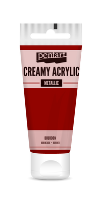 creamy acrylic metallic 60 ml – čmeľová