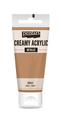 creamy acrylic metallic 60 ml – bronzová