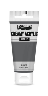 creamy acrylic metallic 60 ml – grafitová