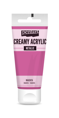 creamy acrylic metallic 60 ml – magenta