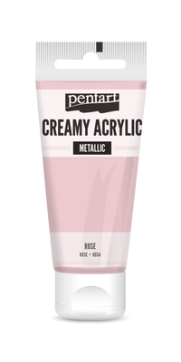 creamy acrylic metallic 60 ml – ružová