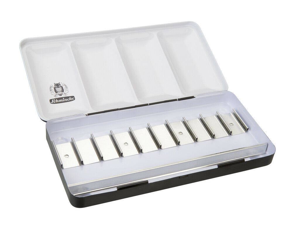 Kovová prázdna kazeta Schmincke na 10 x 15 ml túb