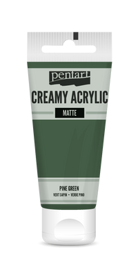 Krémová akrylová farba matná Pentart 60 ml – pine green