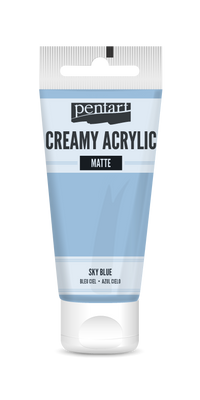Krémová akrylová farba matná Pentart 60 ml – sky blue