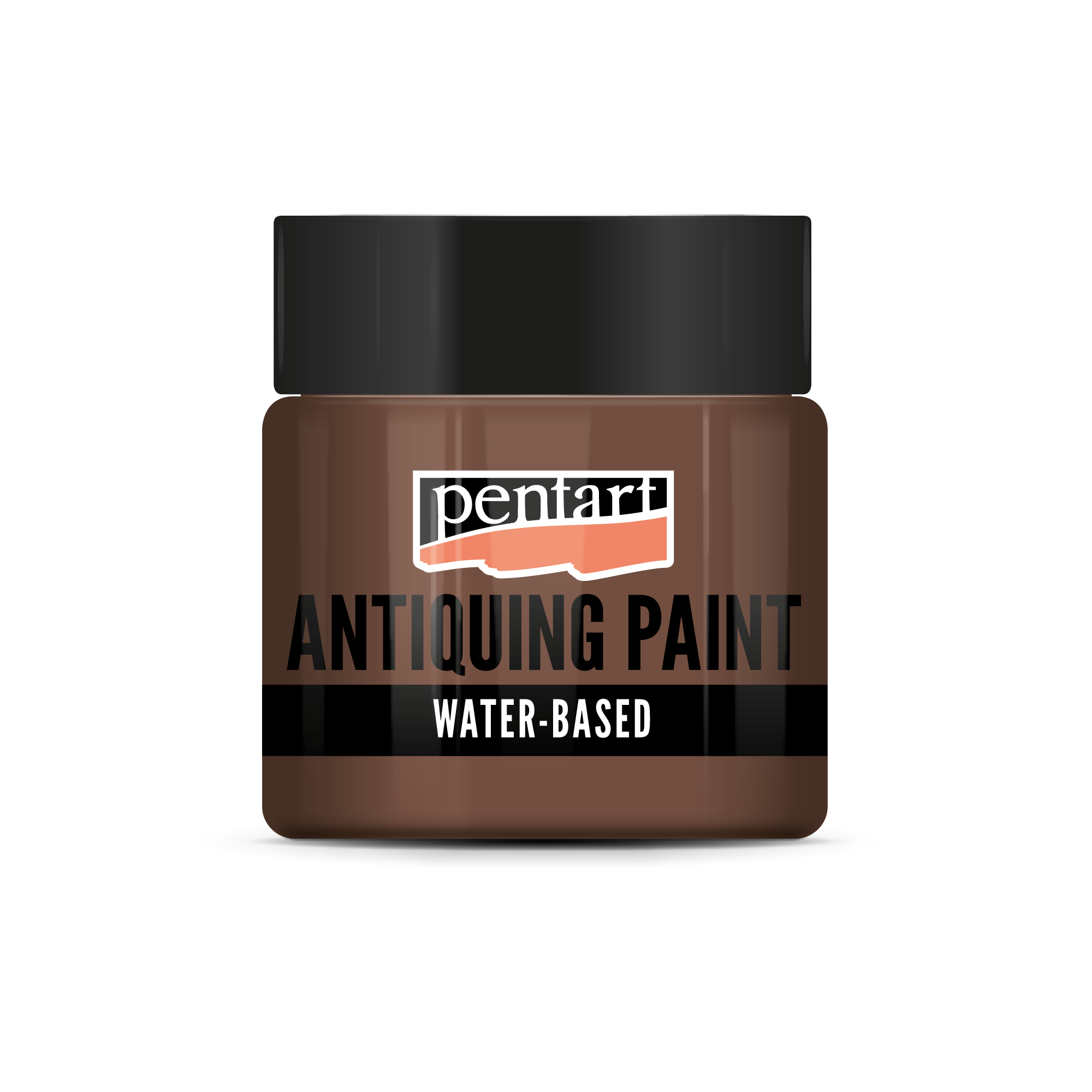 antiquing paint 50 ml – tmavohnedá