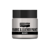 delicate fabric & leather paint 50 ml – strieborná