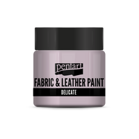 delicate fabric & leather paint 50 ml – fialkastá strieborná