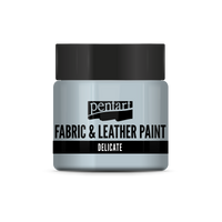 delicate fabric & leather paint 50 ml – modrastá strieborná
