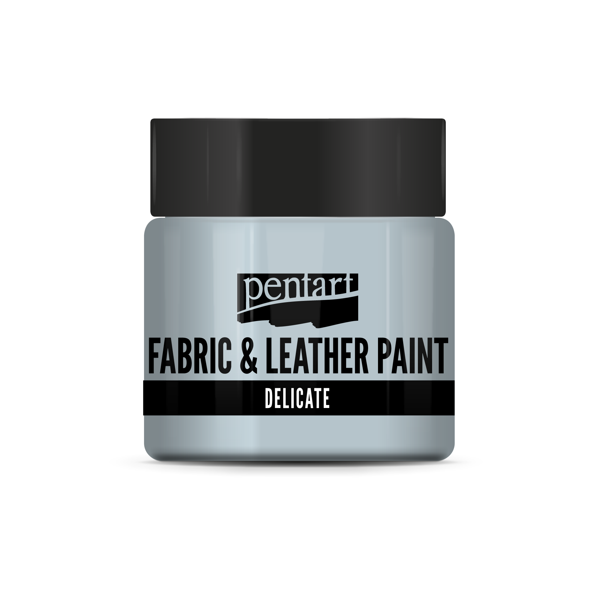 delicate fabric & leather paint 50 ml – modrastá strieborná