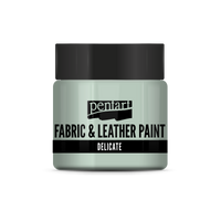 delicate fabric & leather paint 50 ml – zelenkastá strieborná