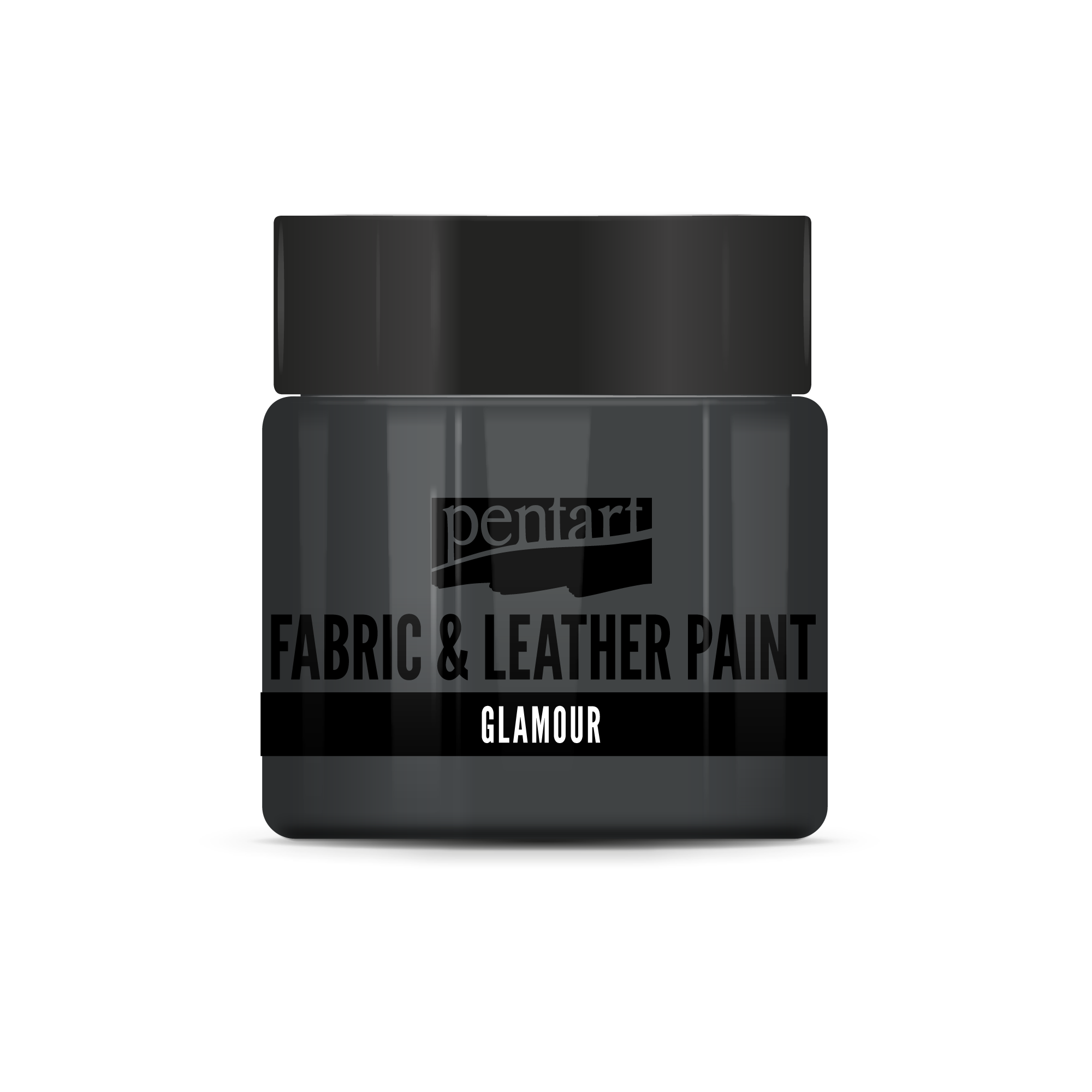 glamour fabric & leather paint 50 ml – starostrieborná