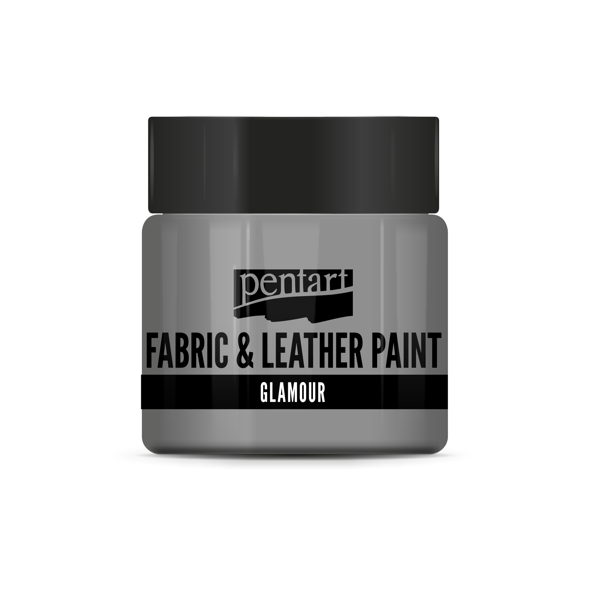 glamour fabric & leather paint 50 ml – strieborná