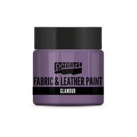 glamour fabric & leather paint 50 ml – strieborno-fialová
