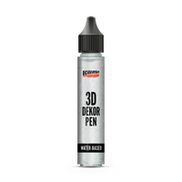 Pentart 3D Decor pen trblietavé dekoračné pero 30 ml strieborná