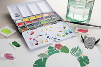 Schmincke AKADEMIE Aquarell prázdna kovová kazeta na akvarel, 24 x celá panvička