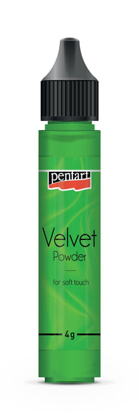 Zamatový prášok Pentart Velvet powder svetlozelený 4 g