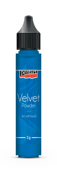 Zamatový prášok Pentart Velvet powder modrý 3 g