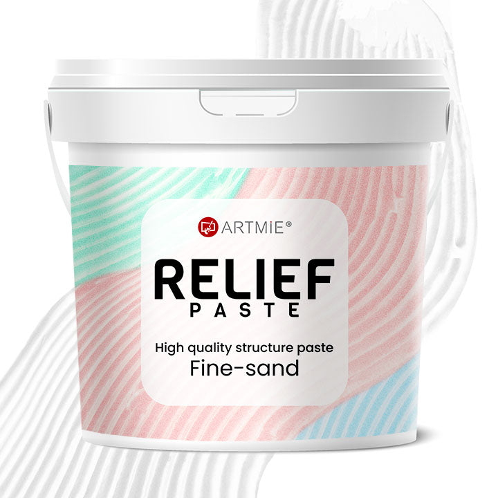 Vedierko 3D reliéfnej pasty ARTMIE Relief Paste Fine-sand s jemnozrnnou štruktúrou