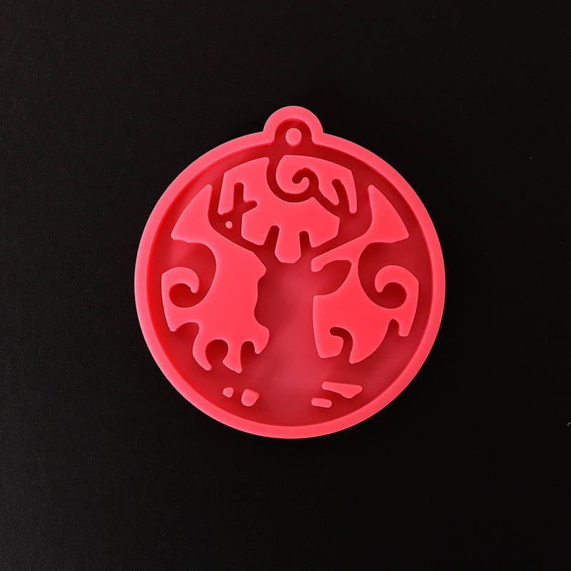 Silikónová forma na živicu Pentart - domino 2 ks – Christmas ornament - reindeer