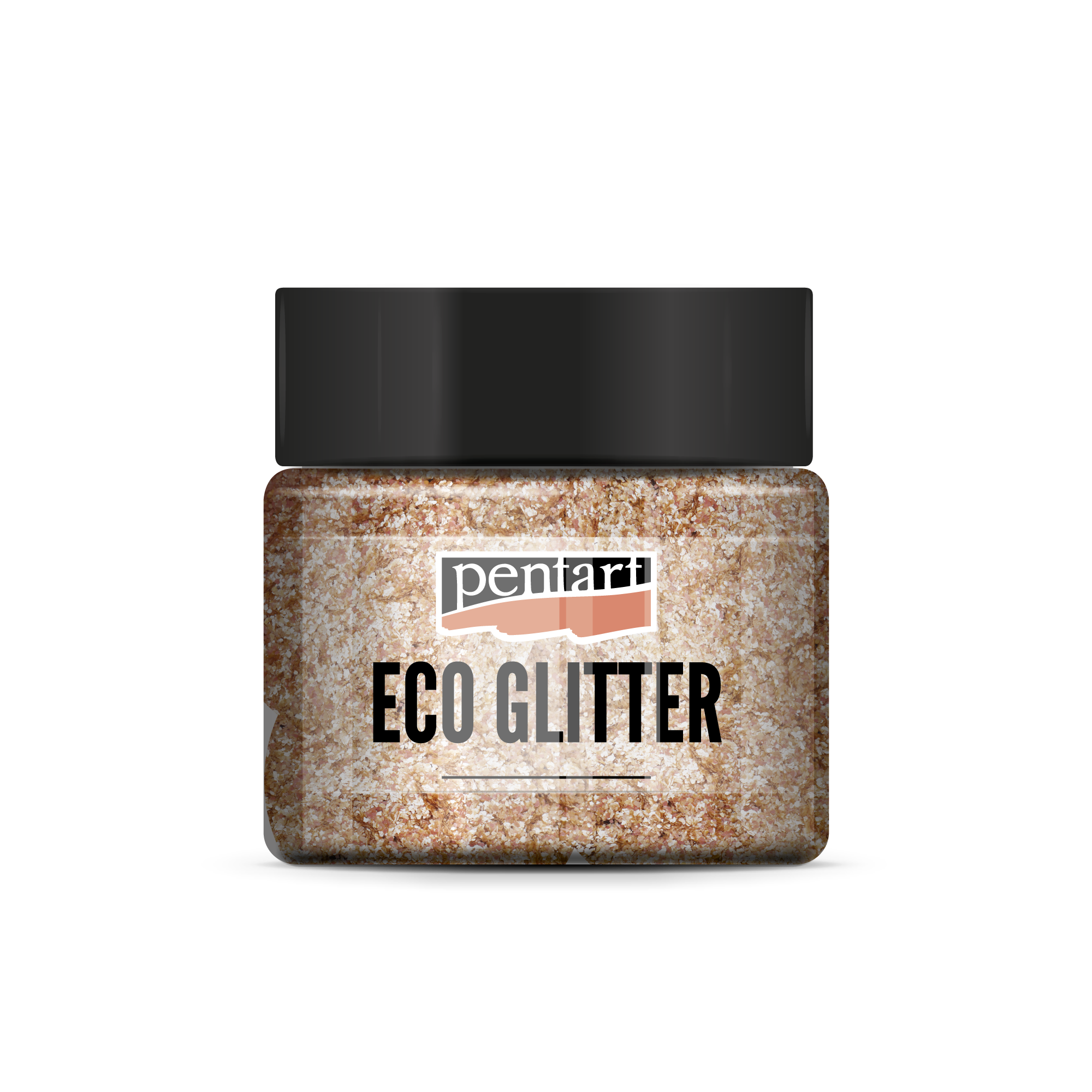 Pentart Eco Glitter jemné trblietky rose gold 15 g