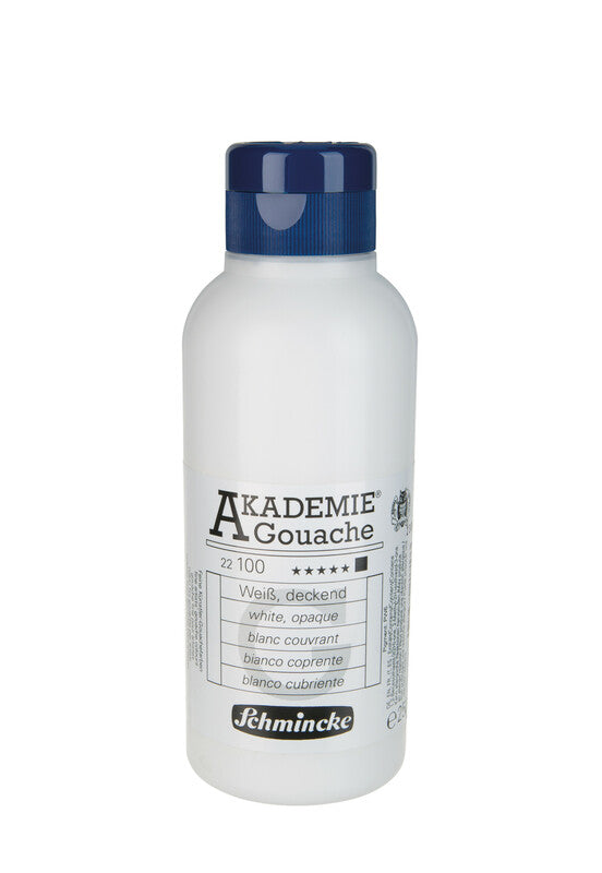 Gvašová farba Schmincke AKADEMIE 250 ml – 100 Biela, krycia