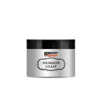 Trblietavá glazúra Pentart Junior Paints Shimmer Glaze 150 ml – strieborná