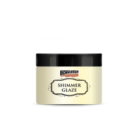 Trblietavá glazúra Pentart Junior Paints Shimmer Glaze 150 ml – perleťová biela