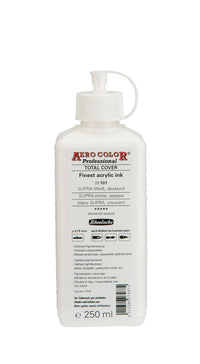 Akrylový atrament Schmincke AERO COLOR Professional 250 ml – 101 SUPRA-biela, krycia