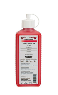 Akrylový atrament Schmincke AERO COLOR Professional 250 ml – 300 Šarlátová