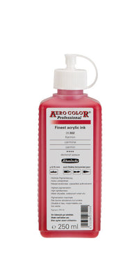Akrylový atrament Schmincke AERO COLOR Professional 250 ml – 302 Karmínová